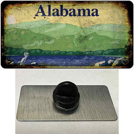 Alabama Scenic Rusty Blank Novelty Metal Hat Pin