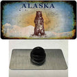 Alaska Bear Rusty Blank Novelty Metal Hat Pin