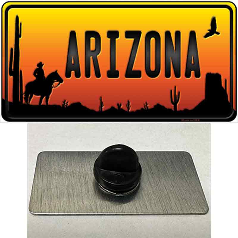 Cowboy Arizona Scenic Novelty Metal Hat Pin