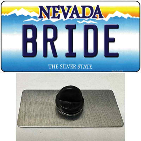 Bride Nevada Novelty Metal Hat Pin