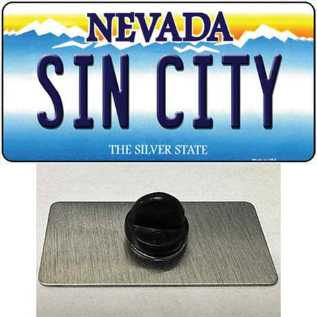 Sin City Nevada Novelty Metal Hat Pin