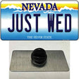 Just Wed Nevada Novelty Metal Hat Pin