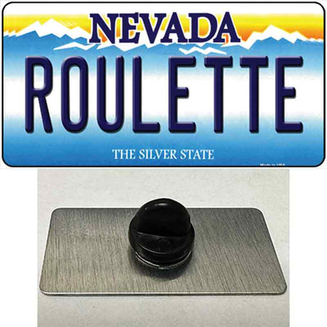 Roulette Nevada Novelty Metal Hat Pin