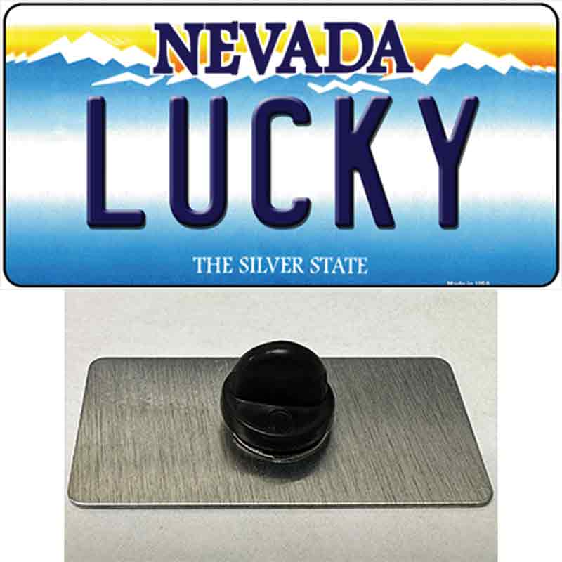 Lucky Nevada Novelty Metal Hat Pin