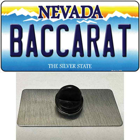 Baccarat Nevada Novelty Metal Hat Pin