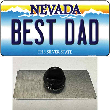 Best Dad Nevada Novelty Metal Hat Pin