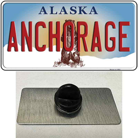 Anchorage Alaska State Novelty Metal Hat Pin