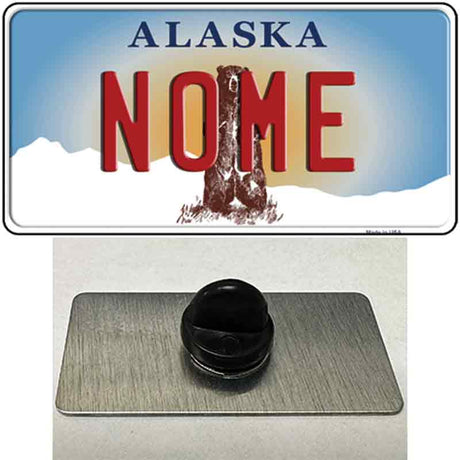 Nome Alaska State Novelty Metal Hat Pin