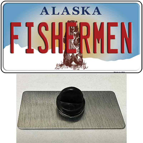 Fishermen Alaska State Novelty Metal Hat Pin