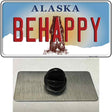 Be Happy Alaska State Novelty Metal Hat Pin