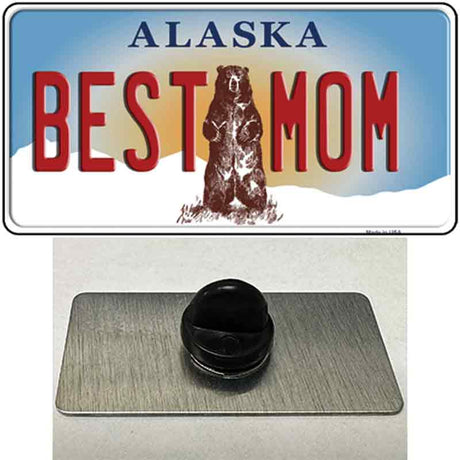 Best Mom Alaska State Novelty Metal Hat Pin