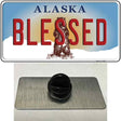 Blessed Alaska State Novelty Metal Hat Pin