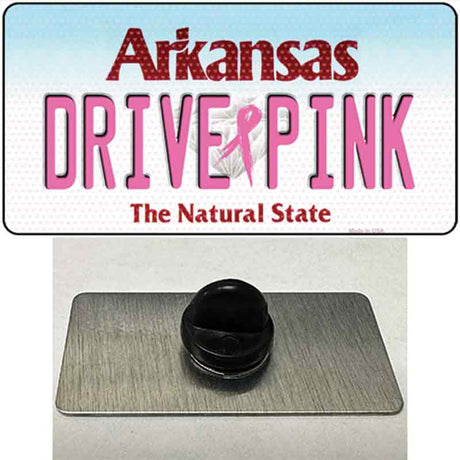 Drive Pink Arkansas Novelty Metal Hat Pin