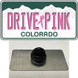 Drive Pink Colorado Novelty Metal Hat Pin