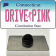 Drive Pink Connecticut Novelty Metal Hat Pin