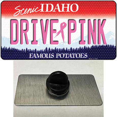 Drive Pink Idaho Novelty Metal Hat Pin