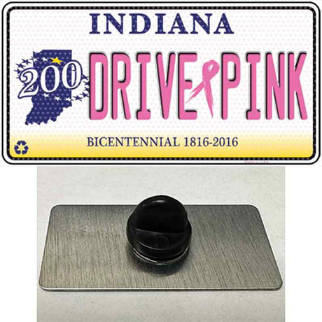 Drive Pink Indiana Novelty Metal Hat Pin