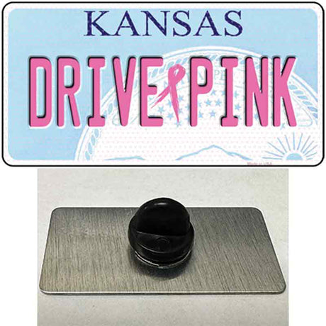 Drive Pink Kansas Novelty Metal Hat Pin