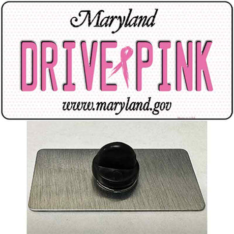 Drive Pink Maryland Novelty Metal Hat Pin