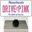 Drive Pink Massachusetts Novelty Metal Hat Pin