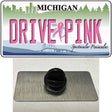 Drive Pink Michigan Novelty Metal Hat Pin