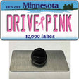 Drive Pink Minnesota Novelty Metal Hat Pin