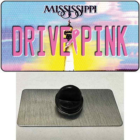 Drive Pink Mississippi Novelty Metal Hat Pin