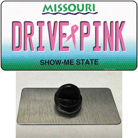 Drive Pink Missouri Novelty Metal Hat Pin