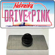 Drive Pink Nebraska Novelty Metal Hat Pin