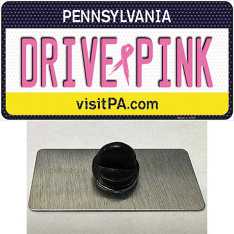 Drive Pink Pennsylvania Novelty Metal Hat Pin