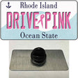 Drive Pink Rhode Island Novelty Metal Hat Pin