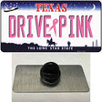 Drive Pink Texas Novelty Metal Hat Pin