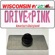 Drive Pink Wisconsin Novelty Metal Hat Pin