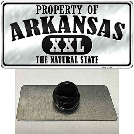 Property Of Arkansas Novelty Metal Hat Pin