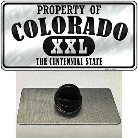 Property Of Colorado Novelty Metal Hat Pin