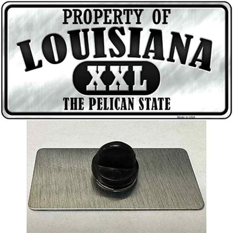 Property Of Louisiana Novelty Metal Hat Pin