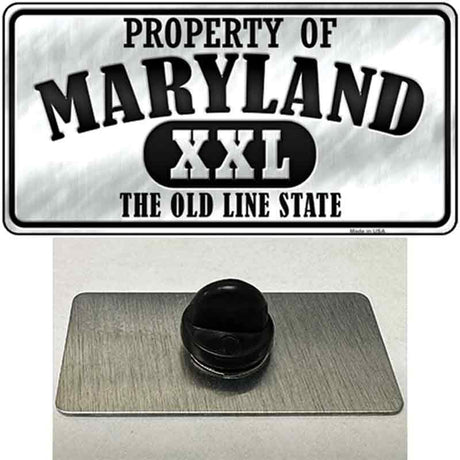 Property Of Maryland Novelty Metal Hat Pin