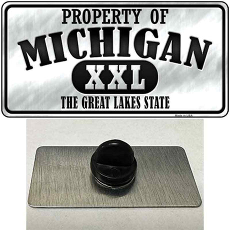 Property Of Michigan Novelty Metal Hat Pin