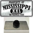 Property Of Mississippi Novelty Metal Hat Pin