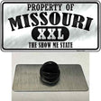 Property Of Missouri Novelty Metal Hat Pin