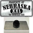 Property Of Nebraska Novelty Metal Hat Pin