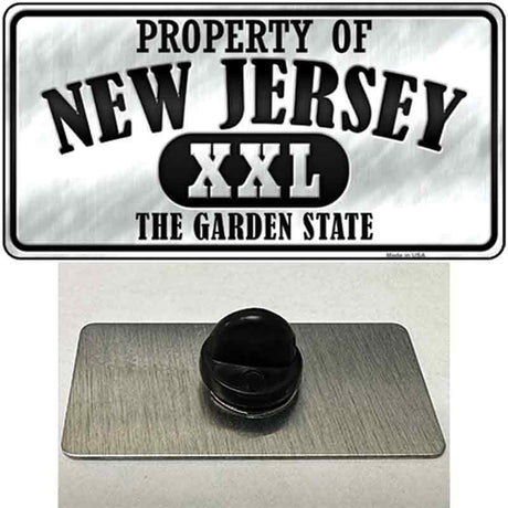 Property Of New Jersey Novelty Metal Hat Pin