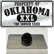 Property Of Oklahoma Novelty Metal Hat Pin