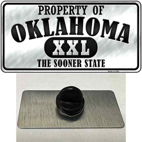 Property Of Oklahoma Novelty Metal Hat Pin