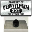 Property Of Pennsylvania Novelty Metal Hat Pin