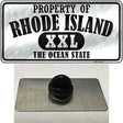 Property Of Rhode Island Novelty Metal Hat Pin