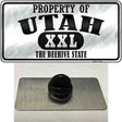 Property Of Utah Novelty Metal Hat Pin