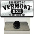 Property Of Vermont Novelty Metal Hat Pin