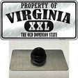 Property Of Virginia Novelty Metal Hat Pin