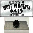 Property Of West Virginia Novelty Metal Hat Pin